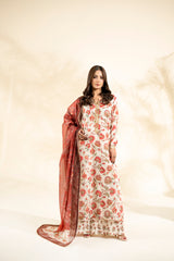 RIVAYA RUST | 3PC STITCHED