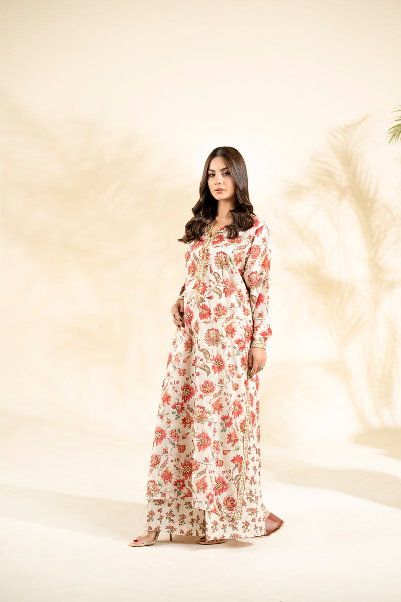 RIVAYA RUST | 3PC STITCHED– Faiza Faisal