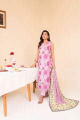 FUCHSIA PINK | 3PC UNSTITCHED